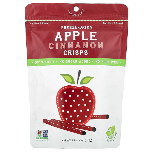 Nature's Turn, 凍乾蘋果肉桂脆片，1.2 盎司（34 克）
