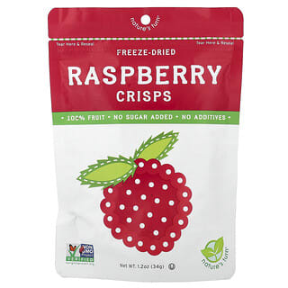 Nature's Turn, Dondurularak Kurutulmuş Ahududu Cipsi, 34 g (1,2 oz)