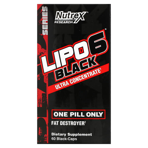 Nutrex Research, LIPO-6 Black，超濃縮物，60 粒黑色膠囊