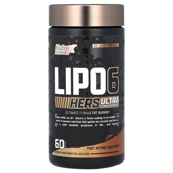 Nutrex Research, LIPO 6 Hers, Ultra Concentrate, 60 Liqui-Caps