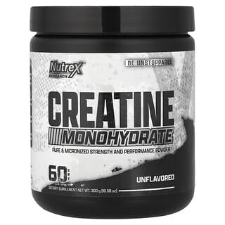 Nutrex Research, Creatine Monohydrate, Unflavored, 10.58 oz (300 g)
