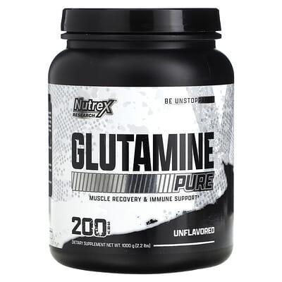 Nutrex Research, Glutamine Pure, Unflavoured, 2.2 lbs (1,000 g)