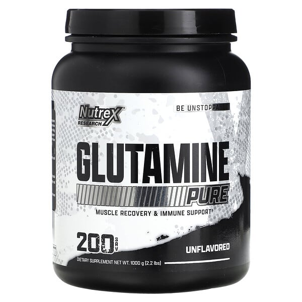 Nutrex Research Glutamine Pure, Unflavored, 2.2 lbs (1,000 g)