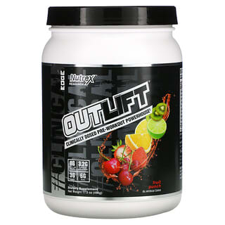 Nutrex Research, Outlift, Clinically Dosed Pre-Workout Powerhouse, Fruit Punch, 17.5 oz (496 g)