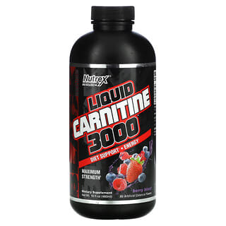 Nutrex Research, Liquid Carnitine 3000, Berry Blast, 16 fl oz (480 ml)