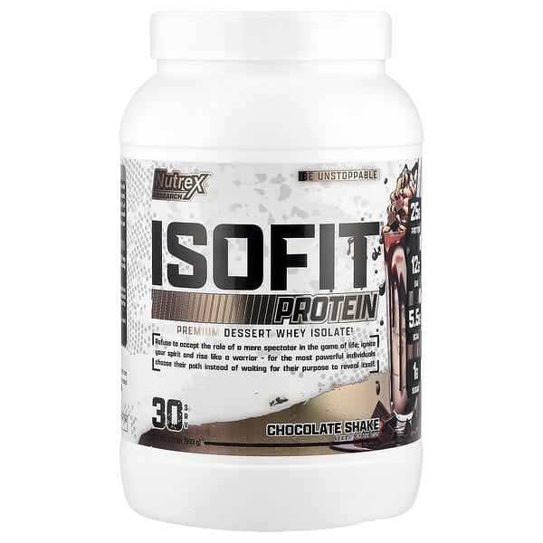 Nutrex Research, IsoFit® 蛋白質，巧克力奶昔，2.19 磅（993 克）