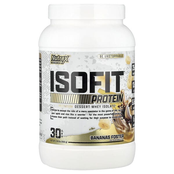 Nutrex Research, IsoFit Protein, Bananas Foster, 2.18 lbs (990 g) — product photo 1