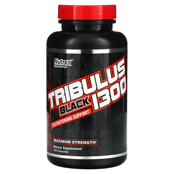 Nutrex Research‏, Tribulus Black 1300، دعم التستوستيرون، 120 كبسولة