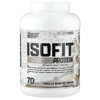 نوتريكس ريسورش‏, IsoFit Protein ، آيس كريم حبوب الفانيليا ، 5 أرطال (2،261 جم)