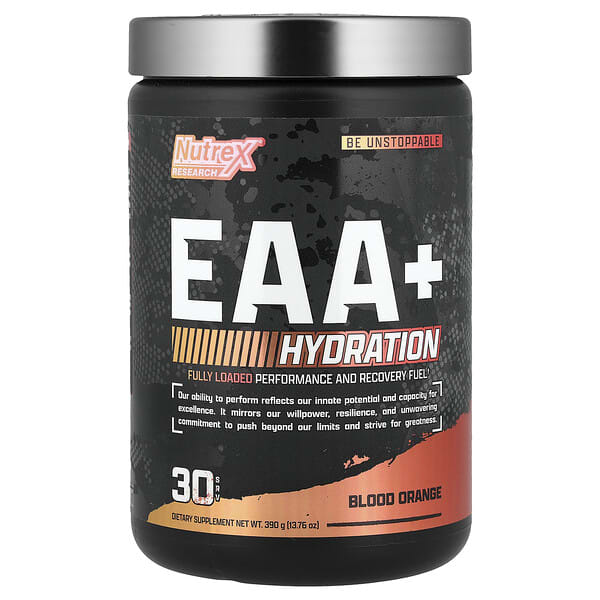 Nutrex Research, EAA+ Hydration, Blood Orange, 13.76 oz (390 g) — product photo 1