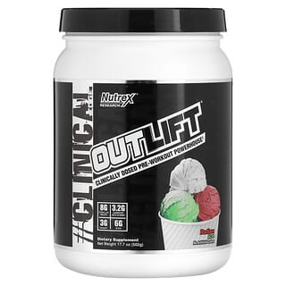 Nutrex Research, Outlift, Clinically Dosed Pre-Workout Powerhouse, Italian Ice, 17.7 oz (502 g)
