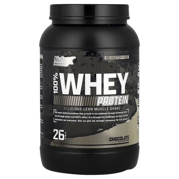 Nutrex Research, 100% 유청 단백질, 초콜릿 맛, 923g(2lbs)