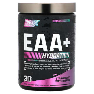Nutrex Research, EAA+ Hydratation, Fraise et pastèque, 390 g