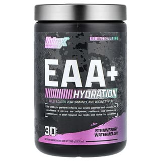 Nutrex Research‏, EAA+ Hydration, בטעם תות ואבטיח, 390 גרם (13.76 אונקיות)