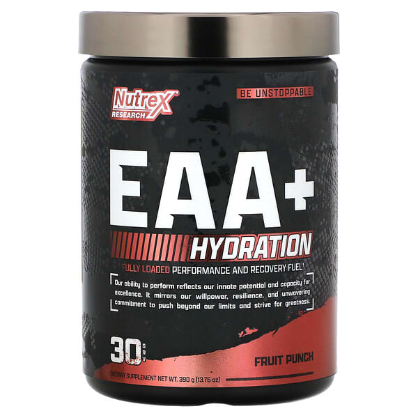 Nutrex Research, EAA+ Hydration，混合水果味，13.75 盎司（390 克）