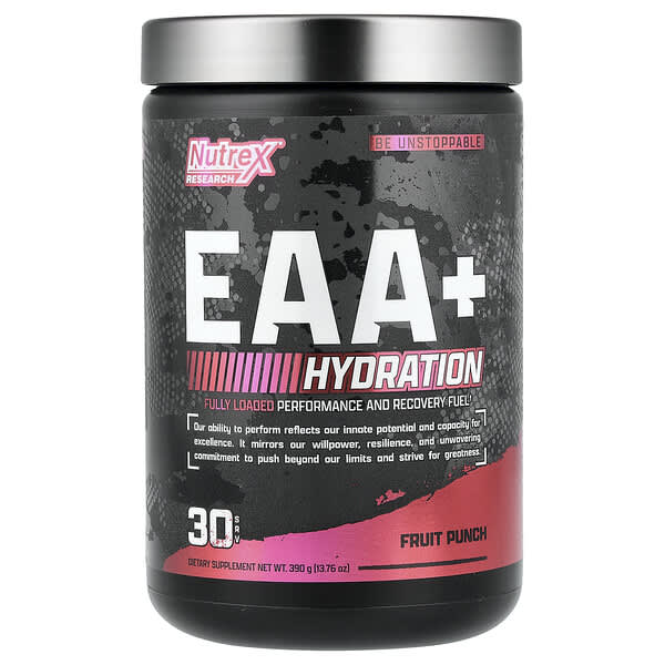 Nutrex Research, EAA + Hydration, Ponche de frutas, 390 g (13,76 oz)
