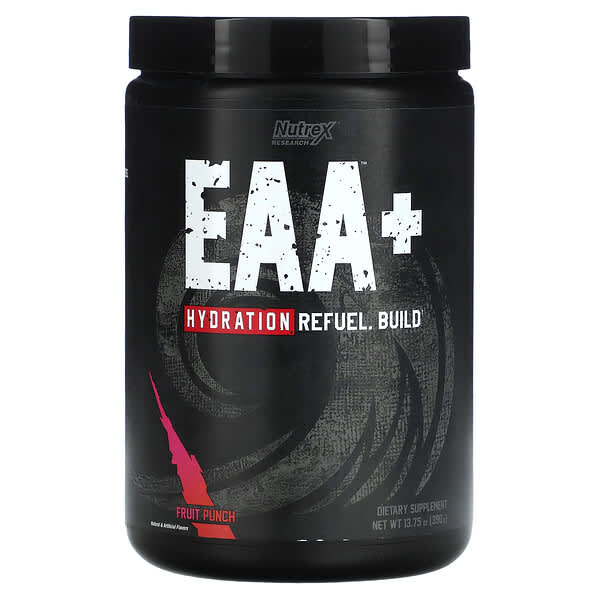 Nutrex Research, EAA+ Hydration, Fruit Punch , 13.75 oz (390 g)