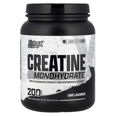 Nutrex Research, Creatine Monohydrate, Unflavored, 2.2 lbs (1000 g)