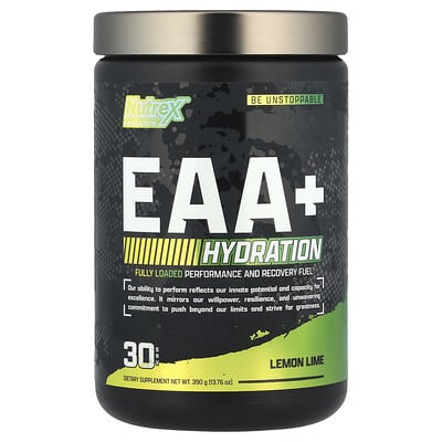 Nutrex Research, Essential Amino Acids + Hydration, Lemon Lime, 13.76 oz (390 g)