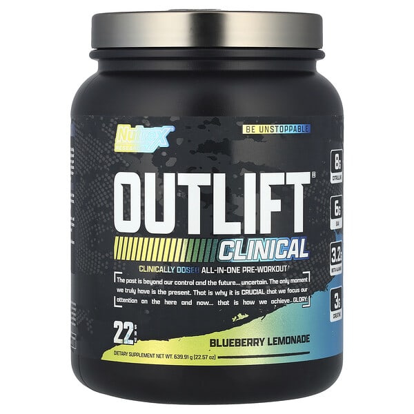 Nutrex Research Outlift® Clinical, Blueberry Lemonade, 22.57 oz (639.91 g)