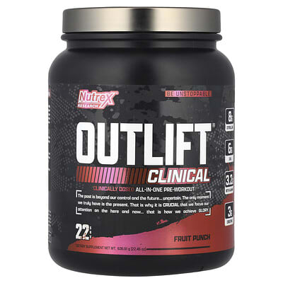 Nutrex Research, Outlift® Clinical, Mixed Fruit Flavor, 22.46 oz (636.61 g)