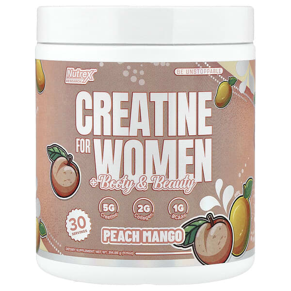 Creatine for Women + Booty & Beauty, Peach Mango, 11.11 oz (314.98 g)