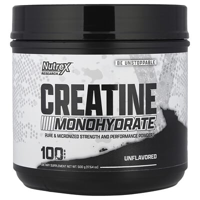 Nutrex Research, Creatine Monohydrate, Unflavored, 17.64 oz (500 g)