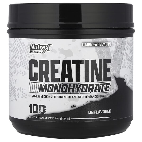 Nutrex Research, 크레아틴 일수화물, 무맛, 500g(17.64oz)