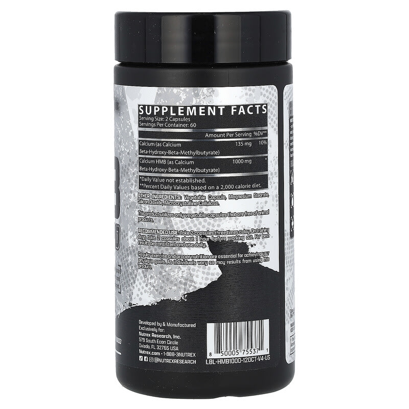 HMB（β-ヒドロキシ-β-メチル酪酸）1000、120粒