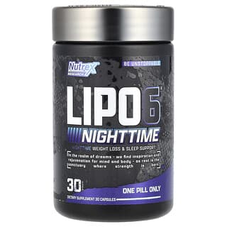 Nutrex Research, LIPO 6®, Noturno, 30 Cápsulas