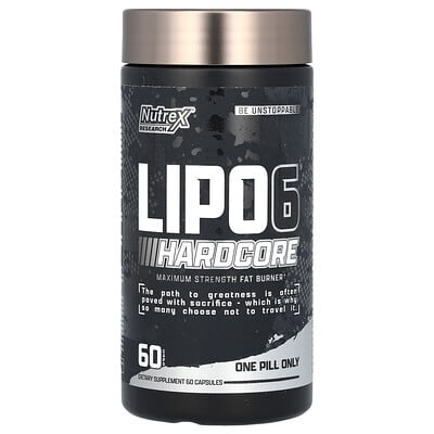 Nutrex Research, LIPO-6 Hardcore, 60 Capsules