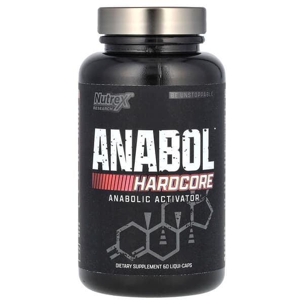 Nutrex Research, Anabol 하드코어, 160mg, 액상 캡슐 60정