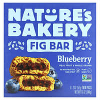 Nature's Bakery, Barra de Figo, Mirtilo, 6 Embalagens Individuais, 57 g (2 oz) Cada