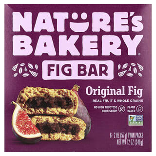 Nature's Bakery, Fig Bar, Original Fig, 6 Twin Packs, 2 oz (57 g) Each