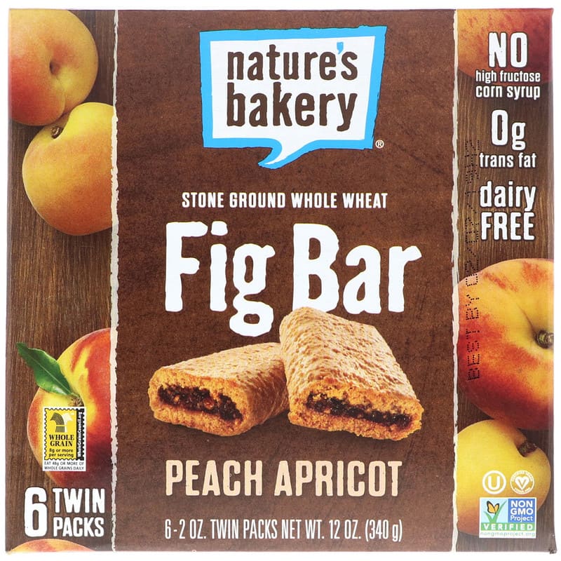 Nature's Bakery® Twin Pack Peach Apricot Fig Bars, 6 ct / 2 oz - QFC