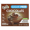 Pudim Instantâneo à Base de Plantas, Chocolate, Sem Açúcar, 48 g (1,7 oz)