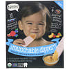 Baby Munchable Dippers, Organic Teething Wafers & Purees, Blueberry & Pomegranate Wafers with Banana, Mango & Strawberry Purees, 8 Wafer Packs & 4 Dip Cups