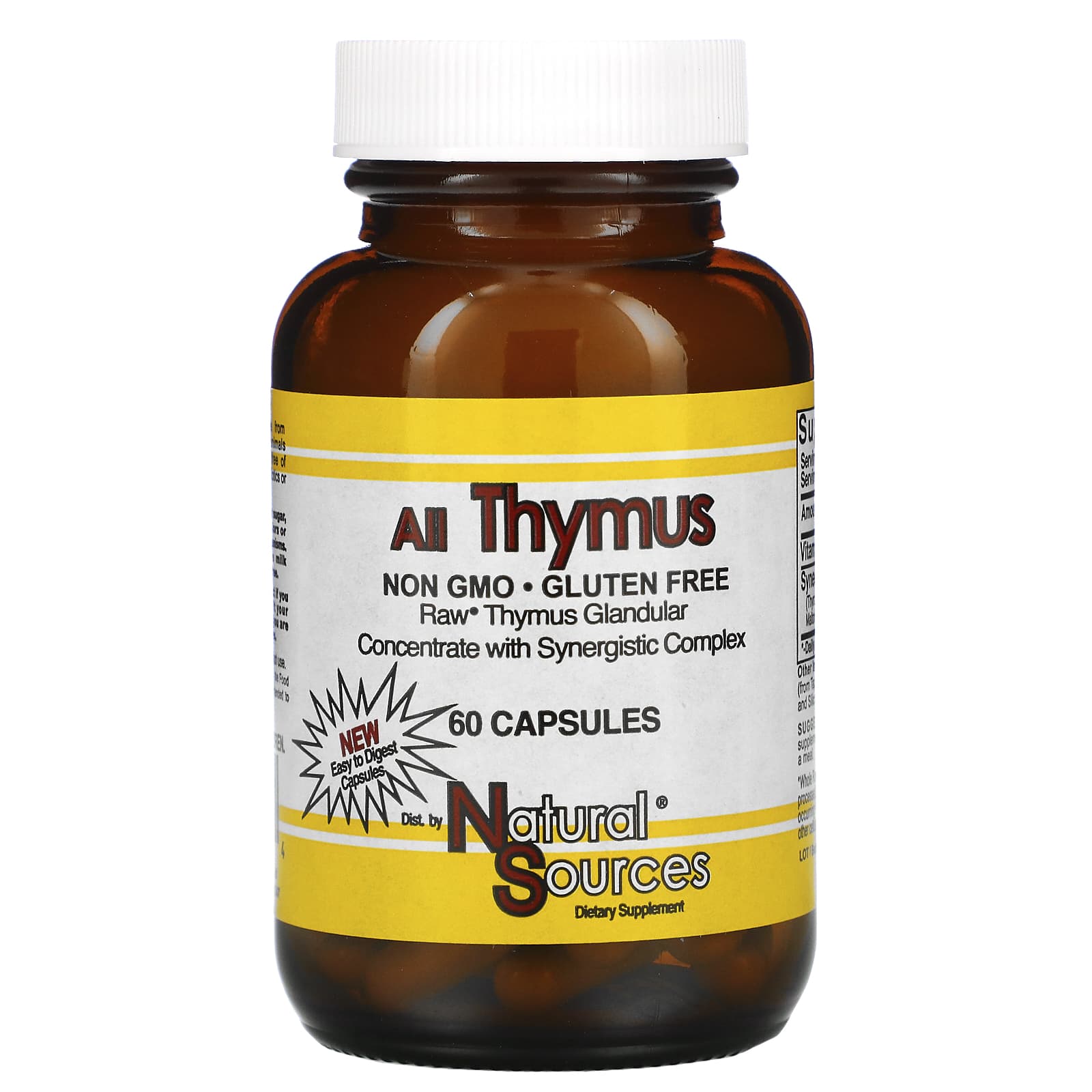 Natural Sources, All Thymus, 60 Capsules