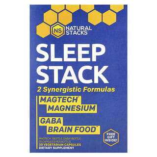 Natural Stacks, Sleep Stack, 2 флакона, 15 вегетарианских капсул в каждой