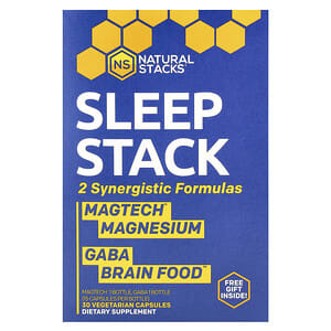 Natural Stacks, Sleep Stack, 2 Bottles, 15 Vegetarian Capsules Each