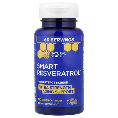 Natural Stacks, Resveratrol+, 60 Vegetarian Capsules