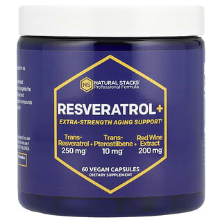 Natural Stacks, Resveratrolo+, 60 capsule vegane