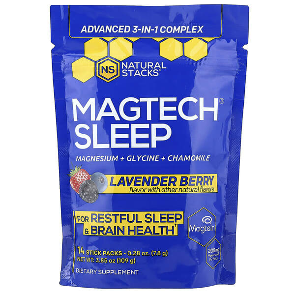 Magtech® Sleep, Lavender Berry, 14 Stick Packs, 0.28 oz (7.8 g) Each