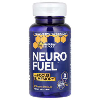 Natural Stacks, Neuro Fuel, 45 cápsulas veganas