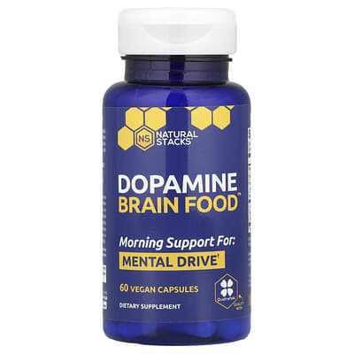 Natural Stacks, Dopamine Brain Food™, 60 vegan capsules