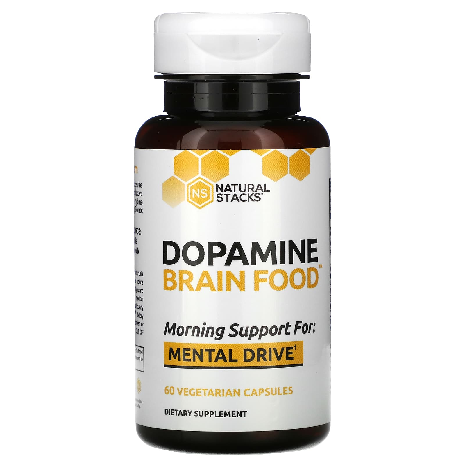 Theoretisch betekenis aankunnen Natural Stacks, Dopamine Brain Food, 60 Vegetarian Capsules