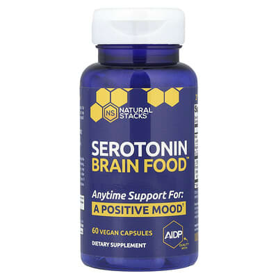 Natural Stacks, Serotonin Brain Food™, 60 vegan capsules