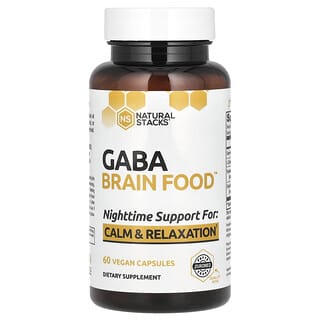 Natural Stacks, GABA, Brain Food, 60 capsules vegan