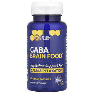 Natural Stacks, Gaba Brain Food™, 60 Vegan Capsules