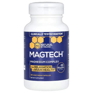 Natural Stacks, MagTech, complesso di magnesio, 90 capsule vegetariane
